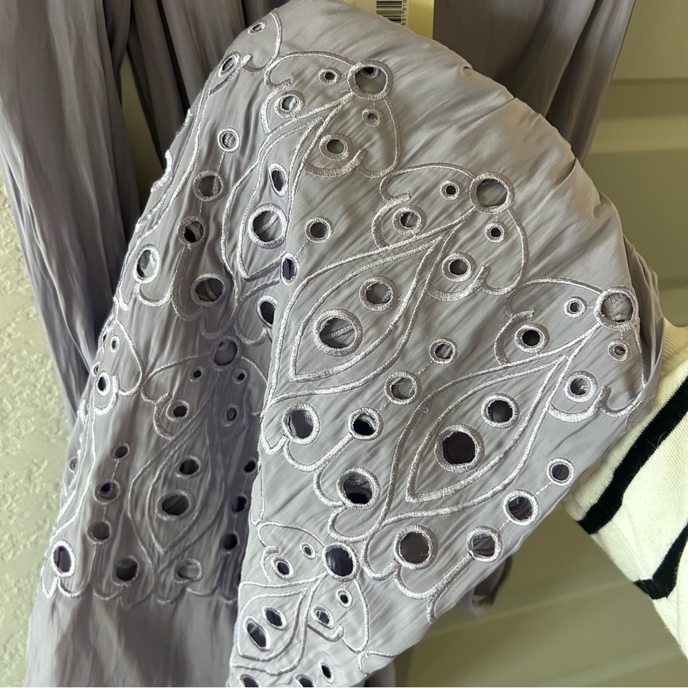 NWT Ramy Brook Adesola One Shoulder Eyelet Maxi Dress in Lavender Size XS. - Picture 5 of 5